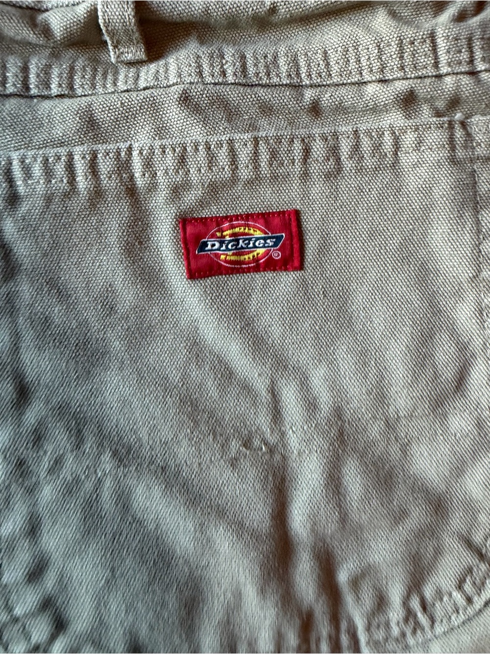 Dickies men’s big and tall carpenter pants- 44x34- with Red Logo Patch